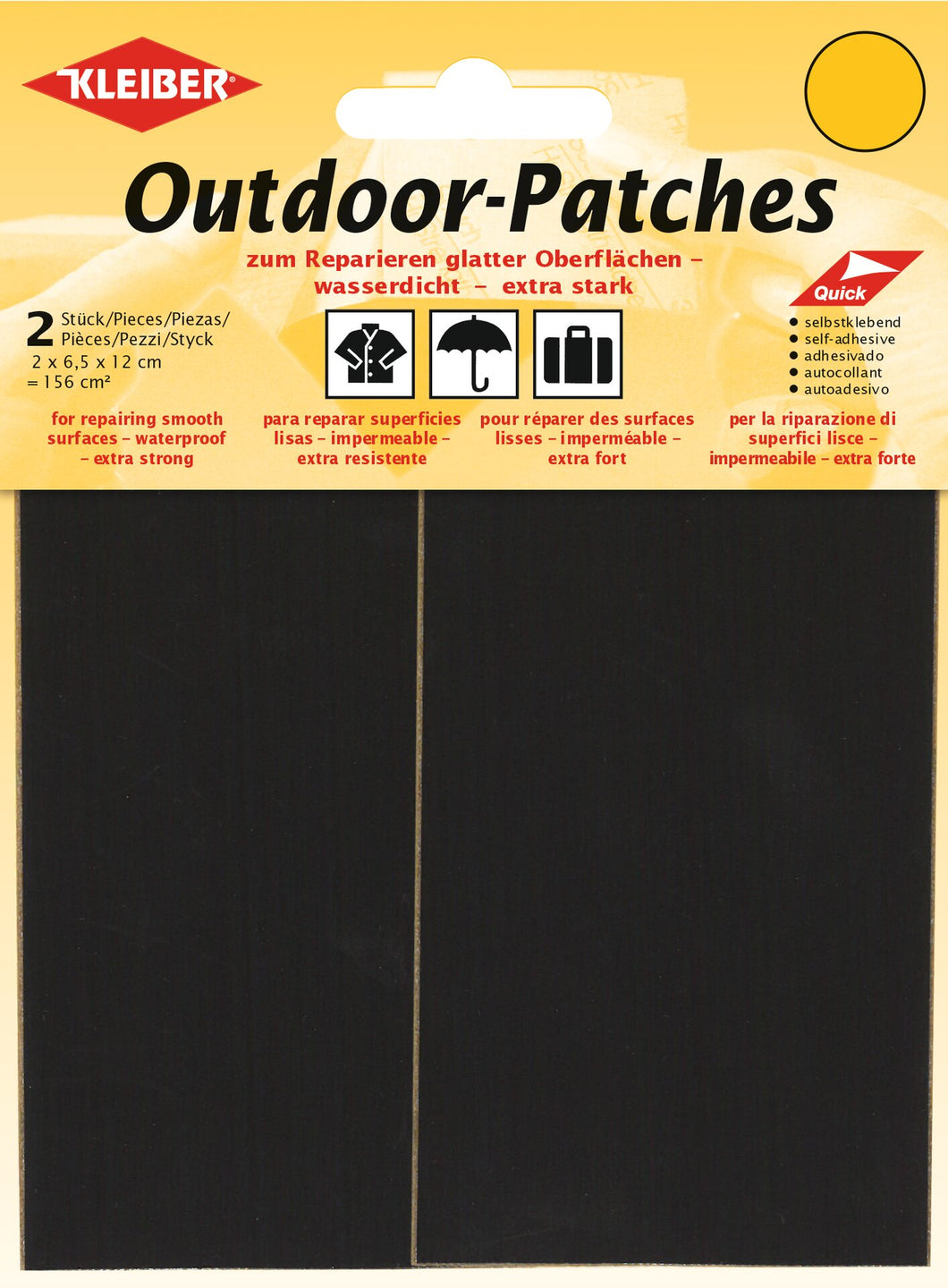 Outdoor-Patches, Fb. Schwarz