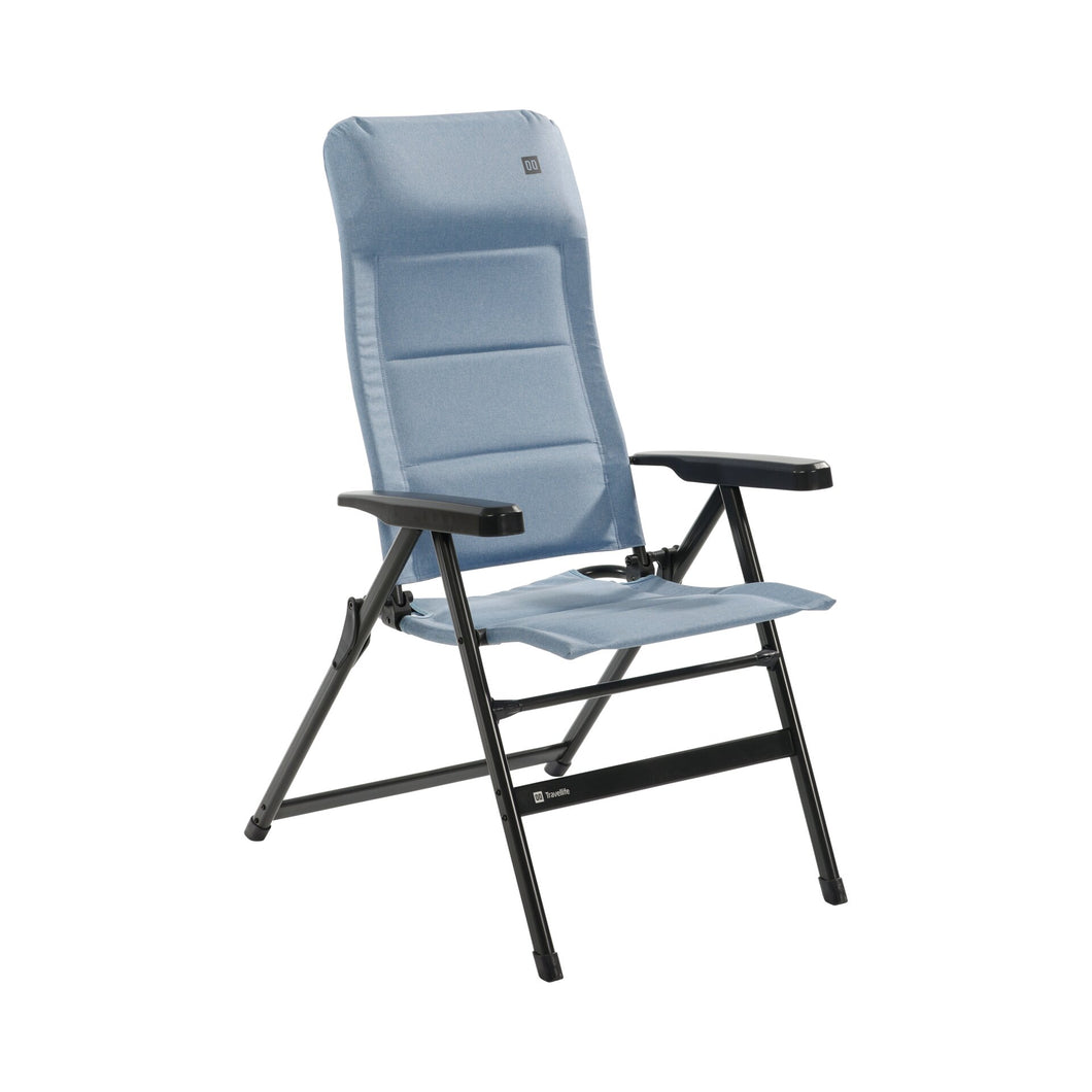 Folding chair LAGO COMFORT wave blue