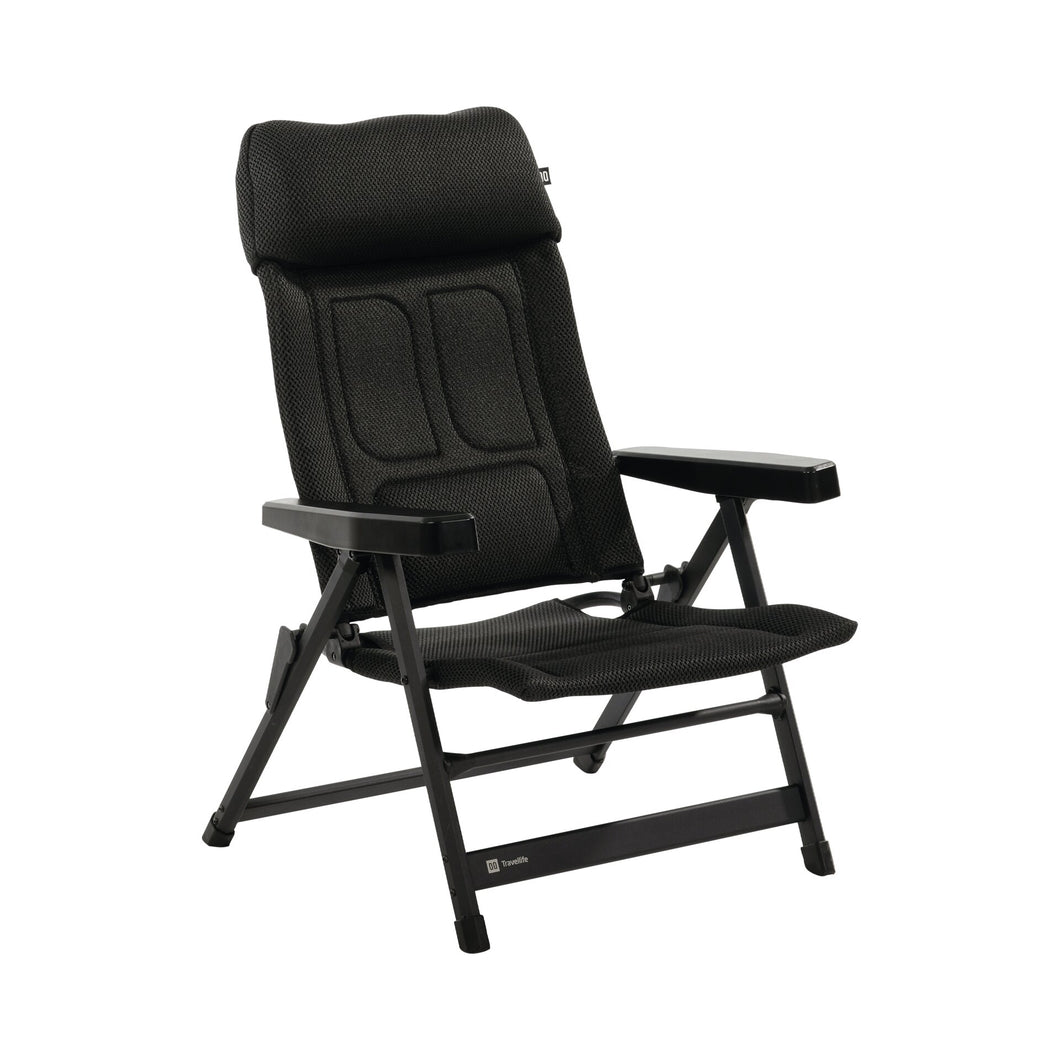 LUCCA LOUNGE folding armchair true black