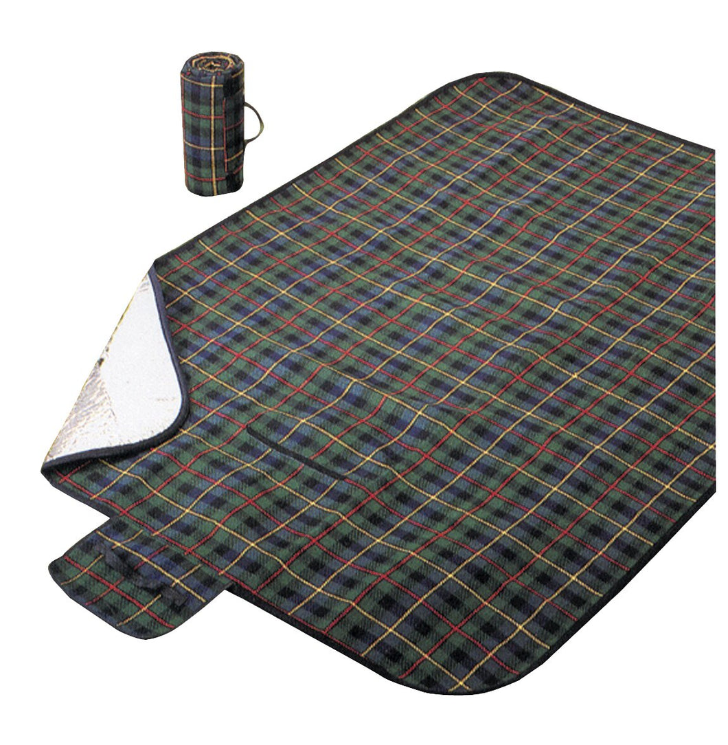 Picknick-Decke 135 x 190 cm karo dunkel