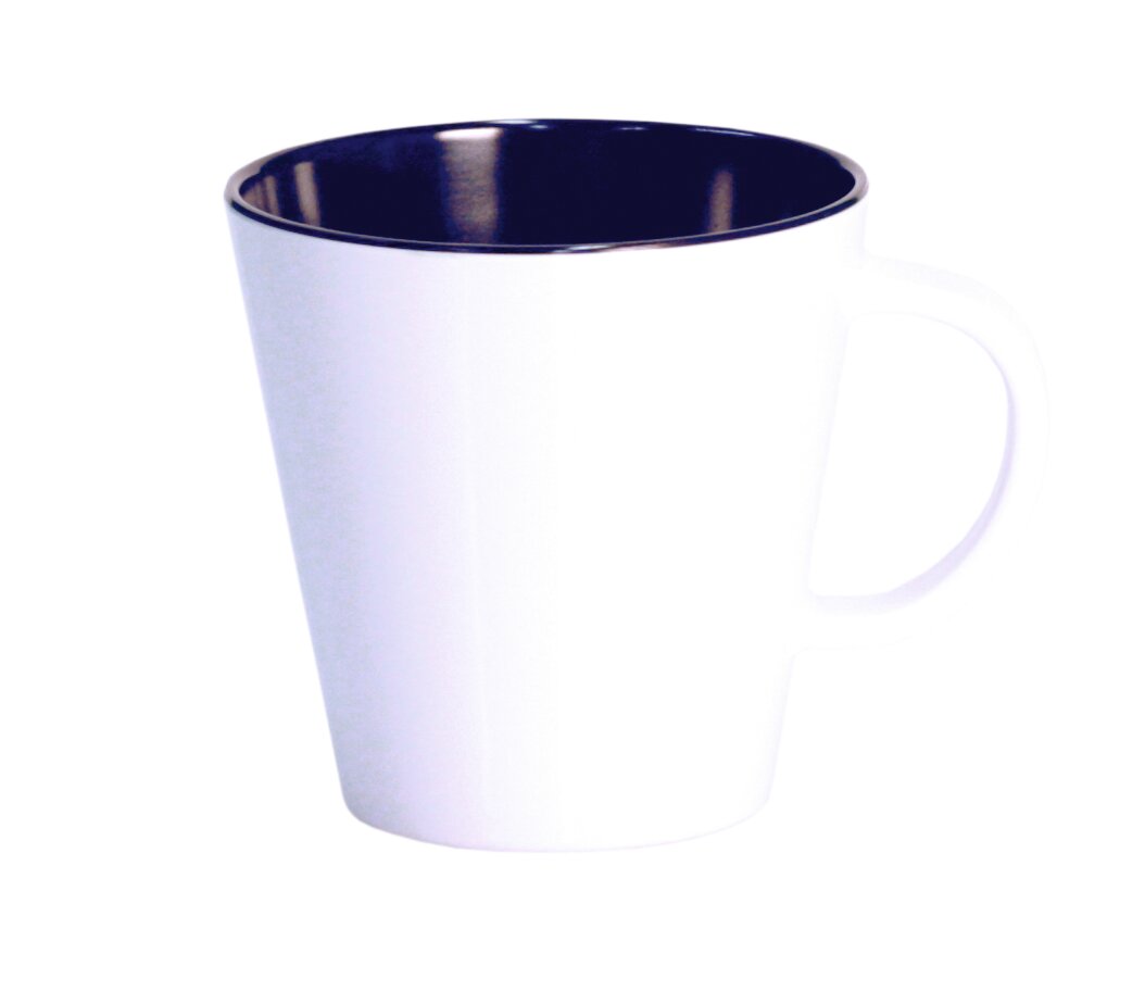 Tasse LINEA weiß-blau (R)