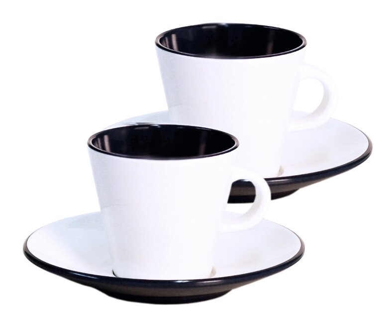 Espresso-Set LINEA schwarz 4 tlg. (R)