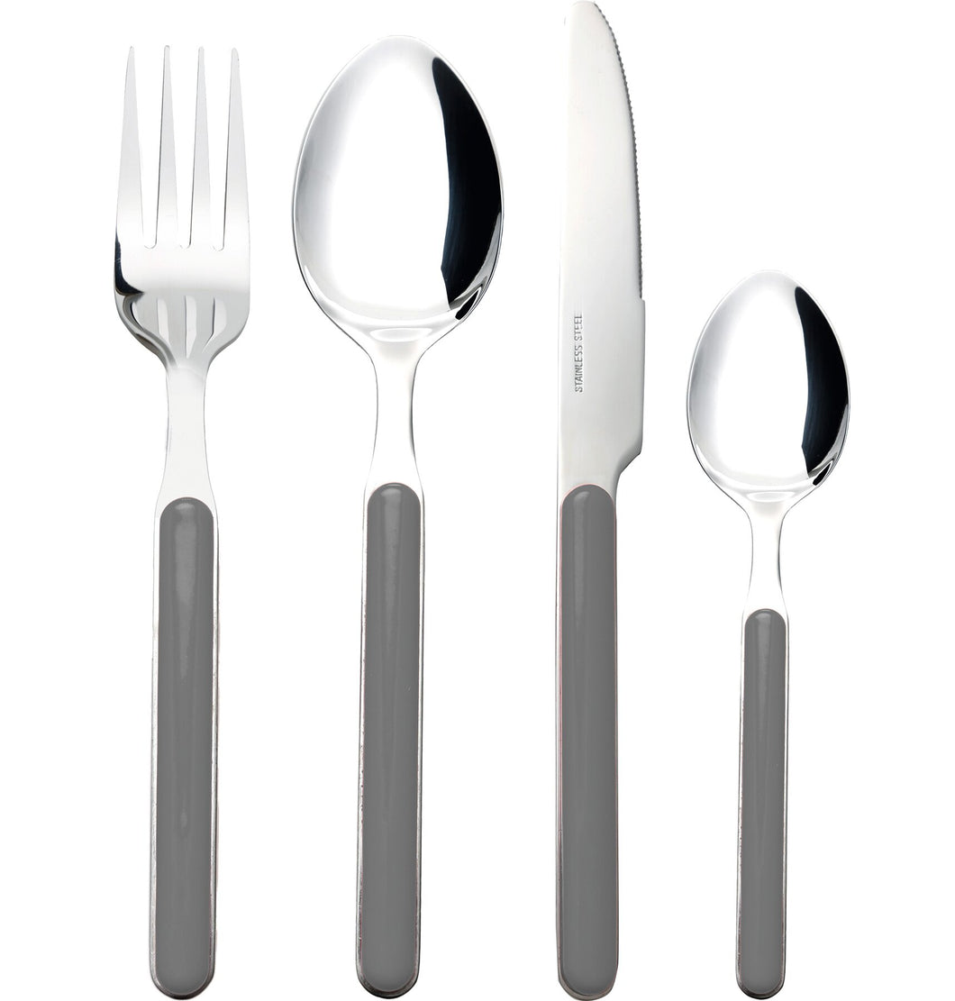 Cutlery set gray