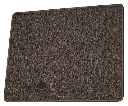 Heated carpet 230 V 60x70 cm brown