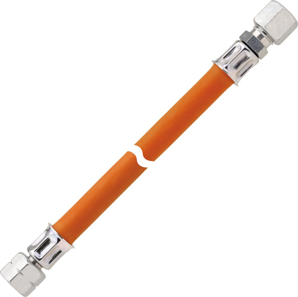 MD-Gasschlauch G1-4LH-ÜM x RVS8 400