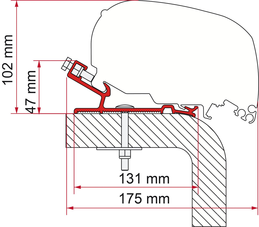 Adapter F80-F65 Hymer 340 (S)