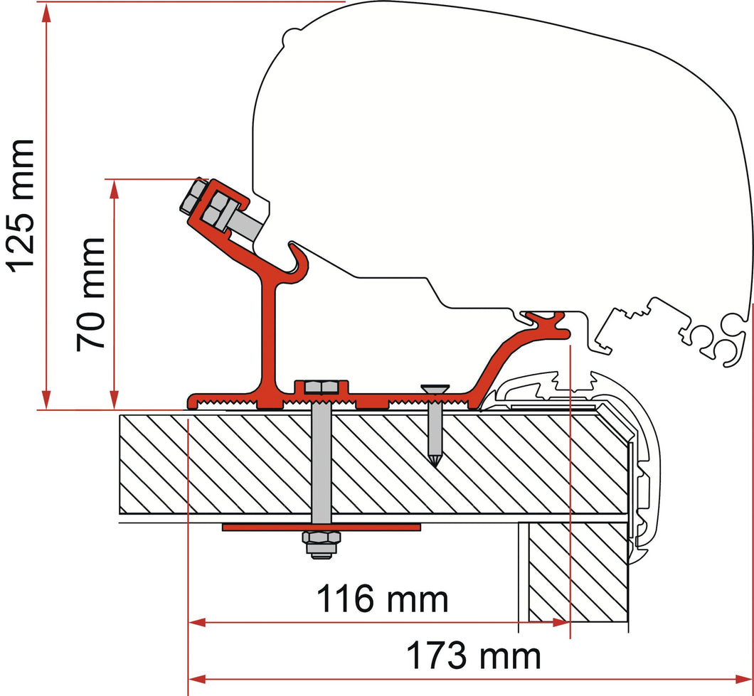 Adapter F80-F65 CarthagoMalibu 340cm (S)