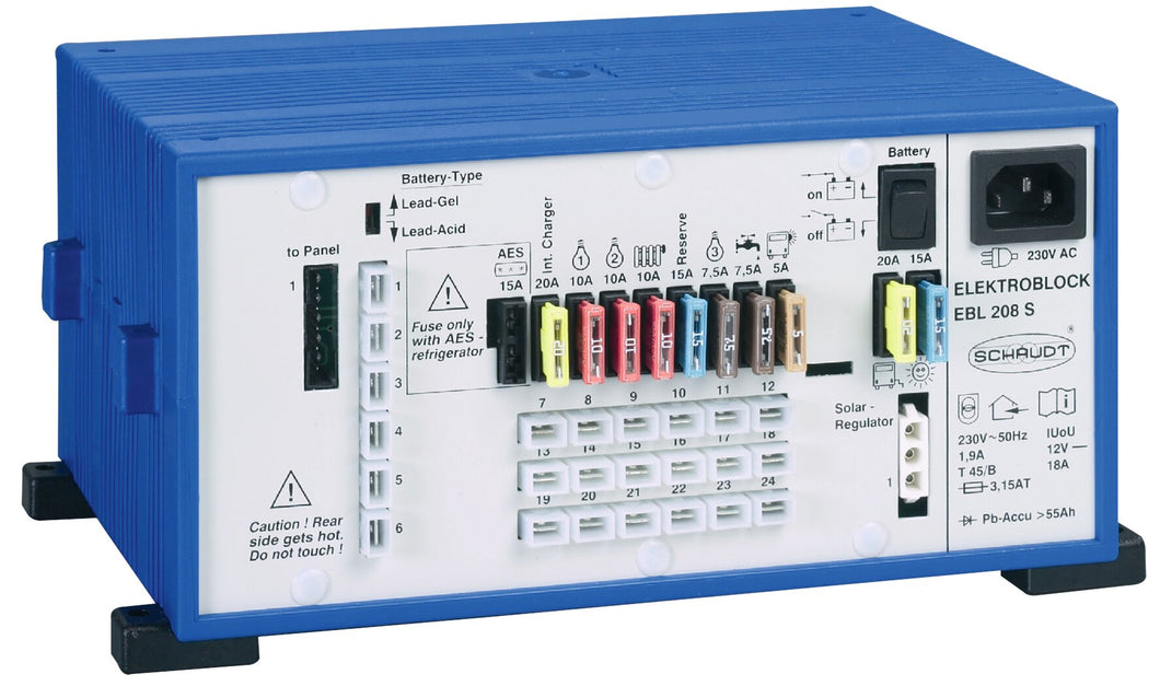 Elektroblock EBL 208 mit Kontrolltafel