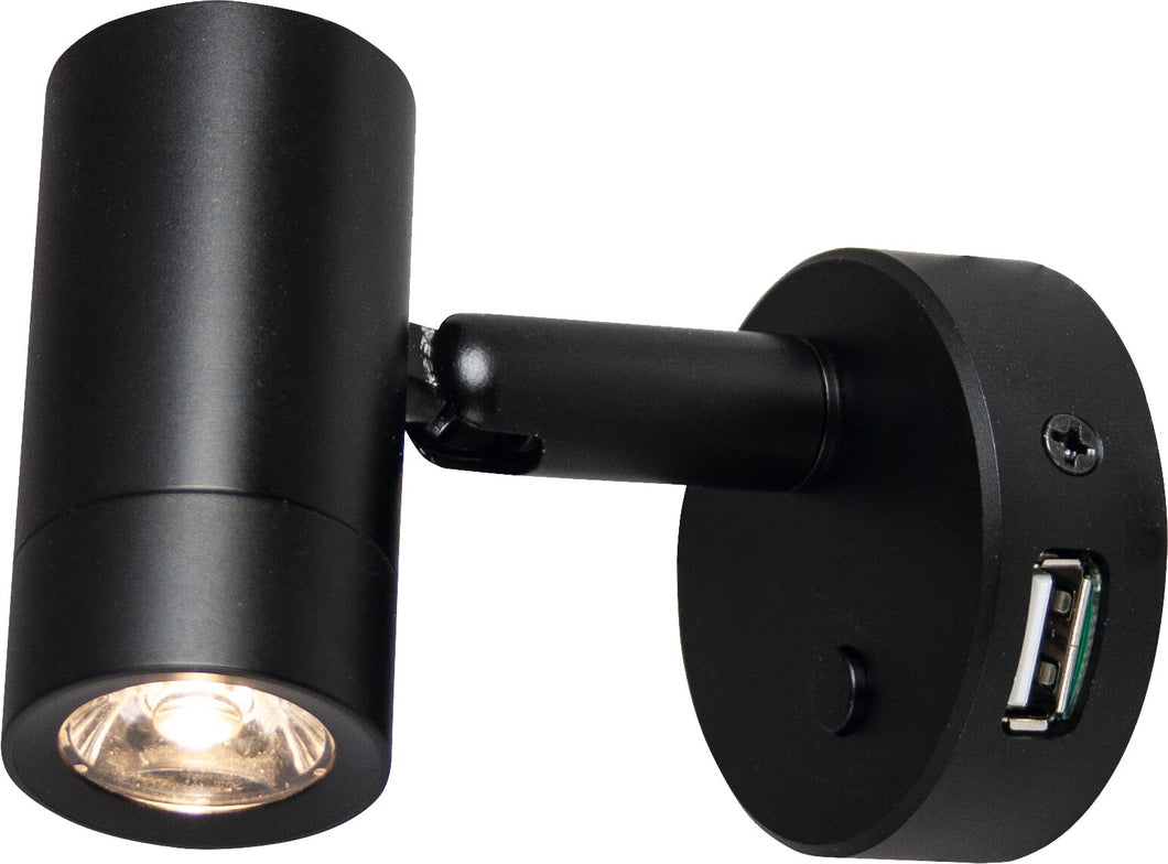 LED spot Mini Tube D4 satin black