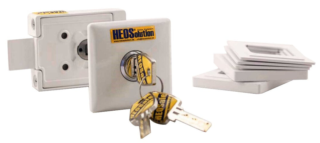 HEOSafe Zusatzschloss weiß, 2er-Set
