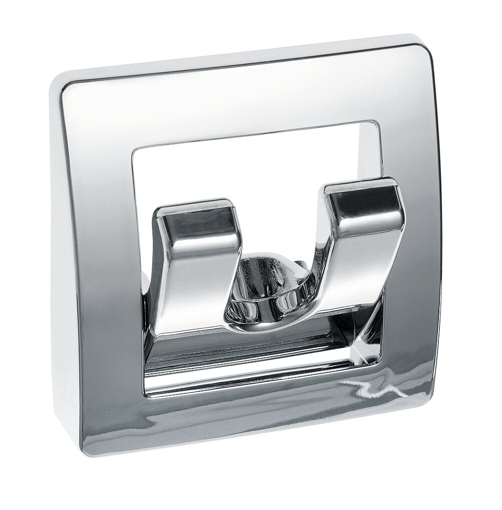 Wardrobe hook 2-fold chrome