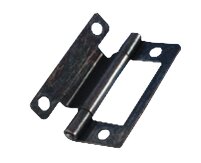 Furniture hinge, burnished steel 50 mm