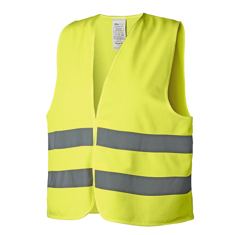 High visibility vest EN 20471 yellow