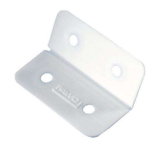 Plastic hinge white (pack of 4)