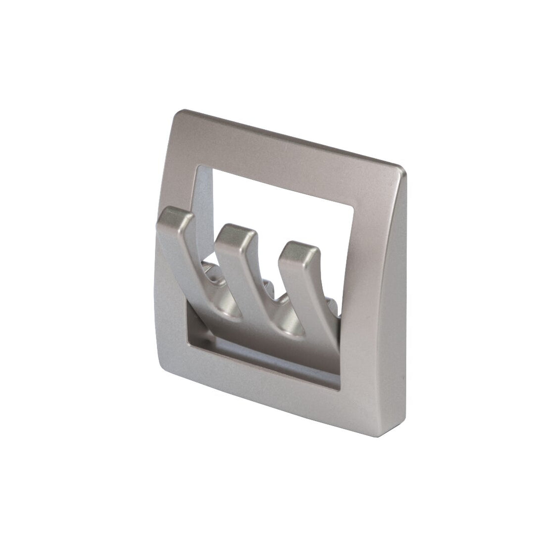 Wardrobe hook 3-fold silver