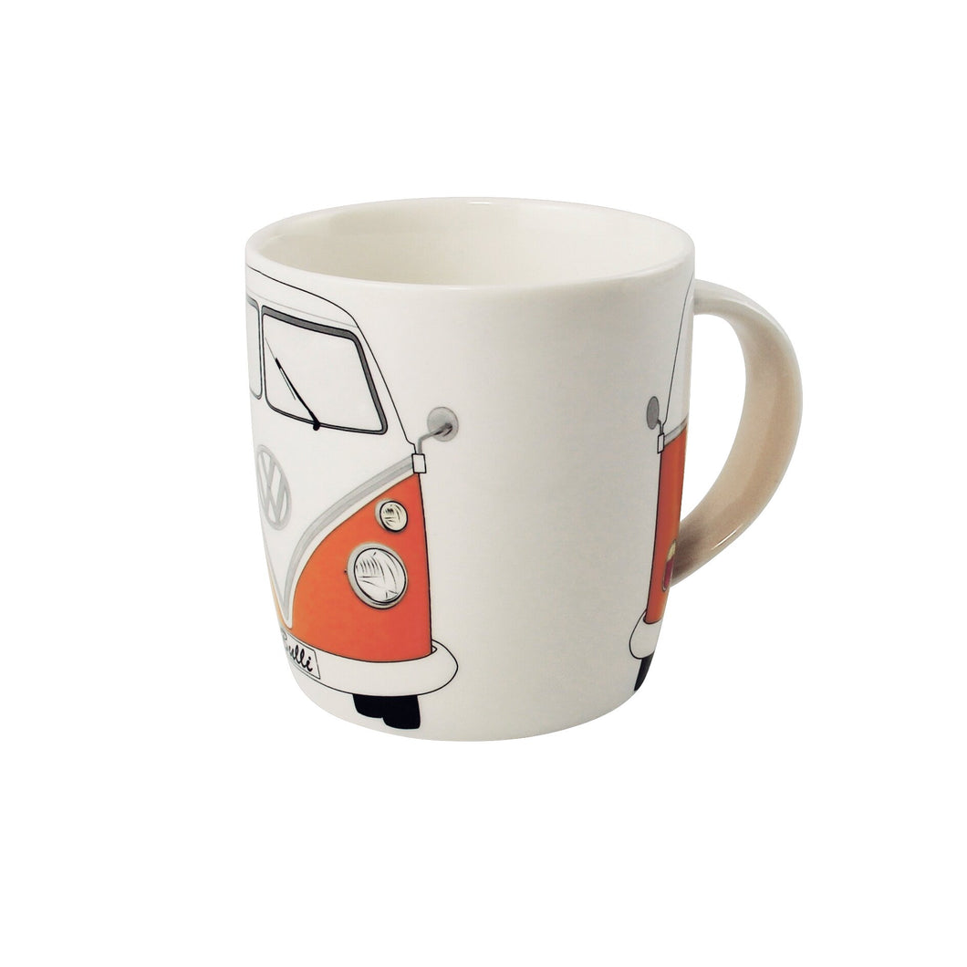 VW Collection Kaffeetasse orange-weiß