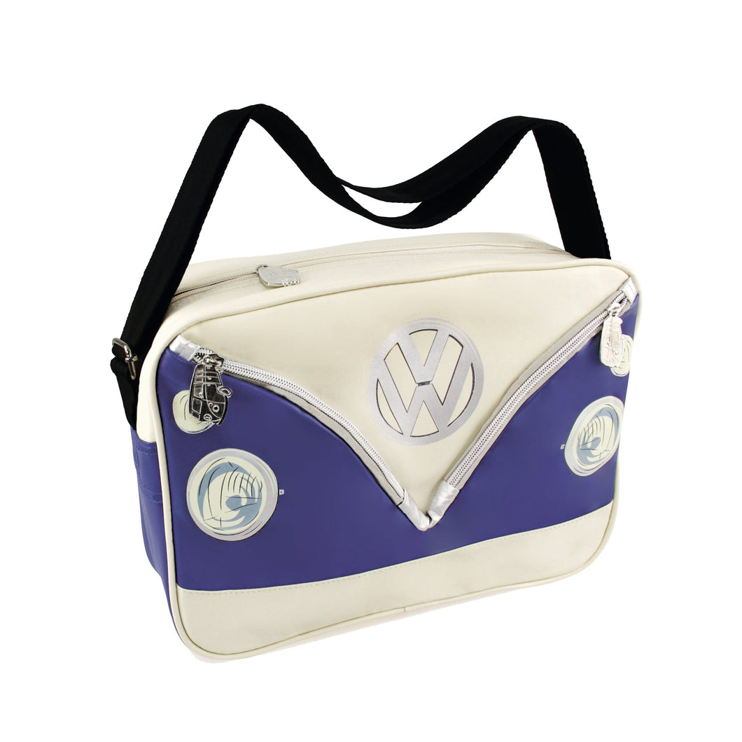 VW Collection shoulder bag blue and white