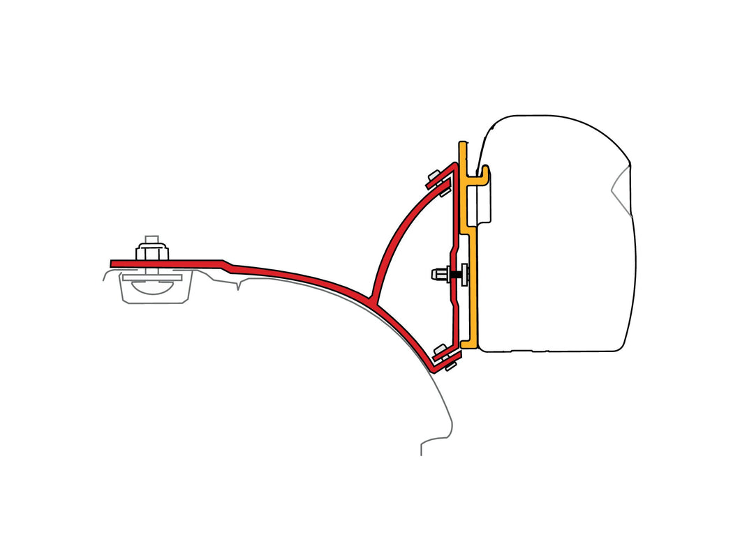 Adapter F43 Kit VW T5/T6 Multivan Rail