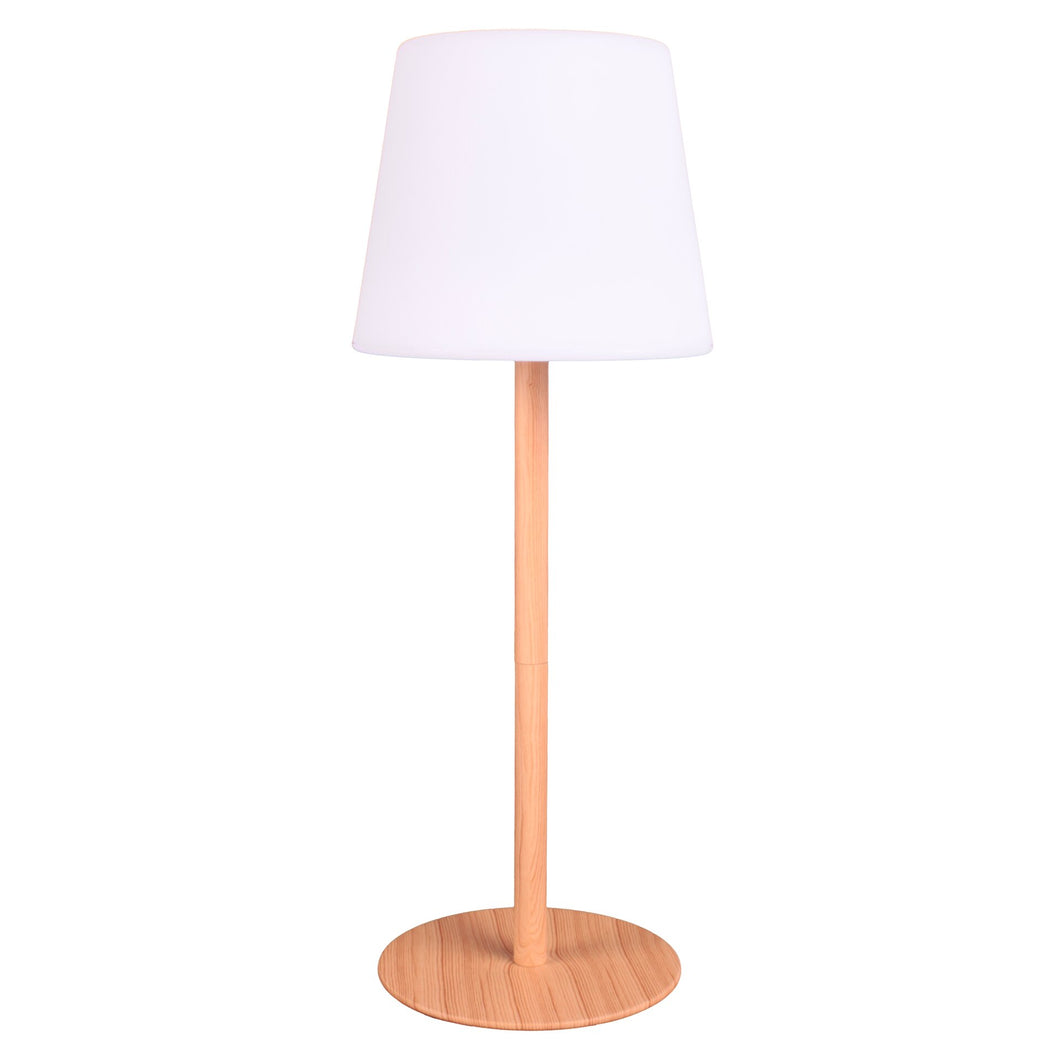 Vechline table lamp SHINE wood look