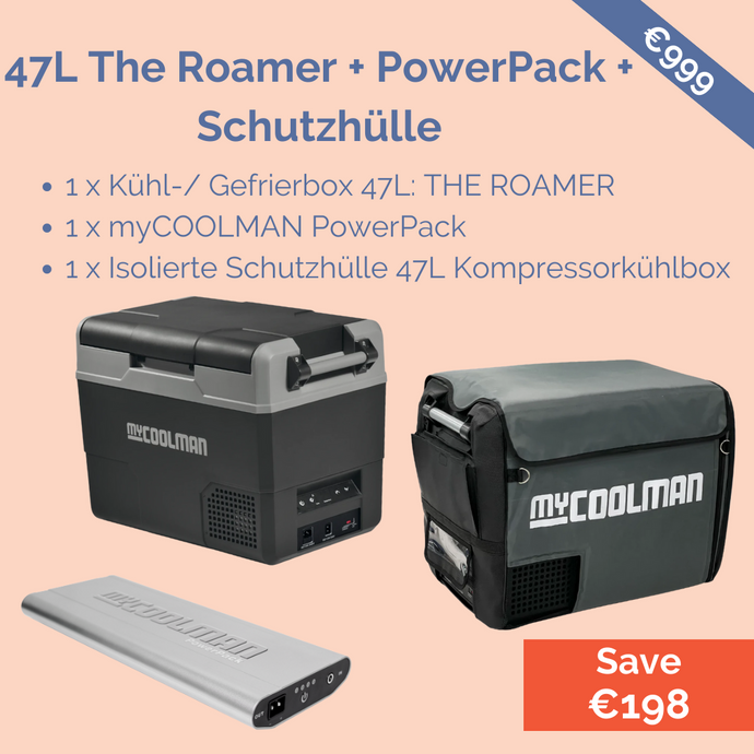Bundle Deal: 47L The Roamer + PowerPack + Isolierte Schutzhülle - Kumpl