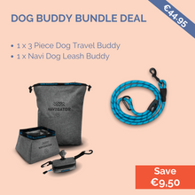 Load image into Gallery viewer, NAVIGATOR DOG BUDDY BUNDLE DEAL. 3 PIECE DOG TRAVEL BUDDY - Kumpl
