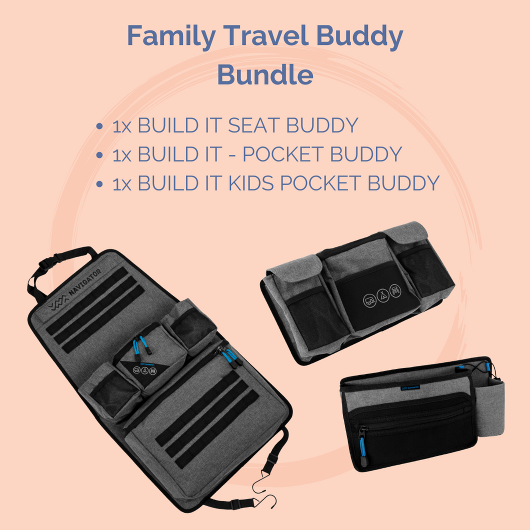 Auto-Rücksitz-Organizer Bundle - Family Travel Buddy Bundle