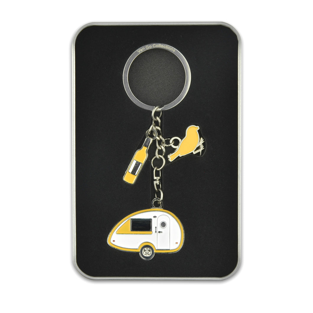 Keyring | Seasonal Collection | 'Teardrop' | Yellow