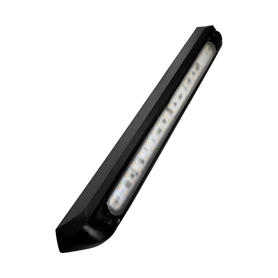 Black Dual Led (white/amber) Awning Light With Switch 500mm-Kumpl