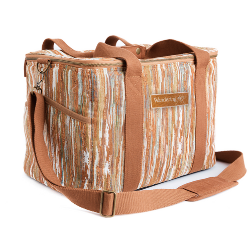 Wandering Folk Kühltasche Ochre | Boho, Wasserdicht ; Farbe: Braun ; Gestreift