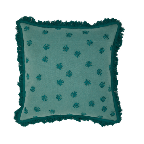 Wandering Folk Hanf Kissenbezug Daisy Sage | Boho - Kumpl